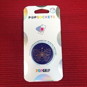 POPSOCKETS PopGrip Vibey Butterly Phone Holder NEW Blue Gold Boho Bohemian